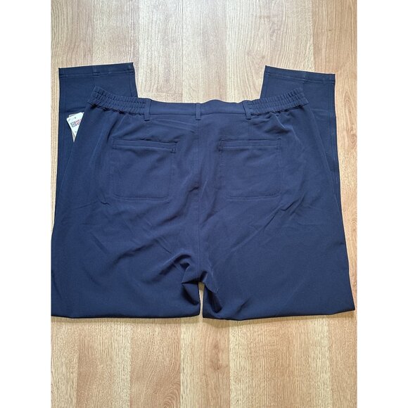 32 Degrees COOL Womens Navy Blue Flat Front  Pants Plus Size 18 Golf Sporty - Picture 4 of 8